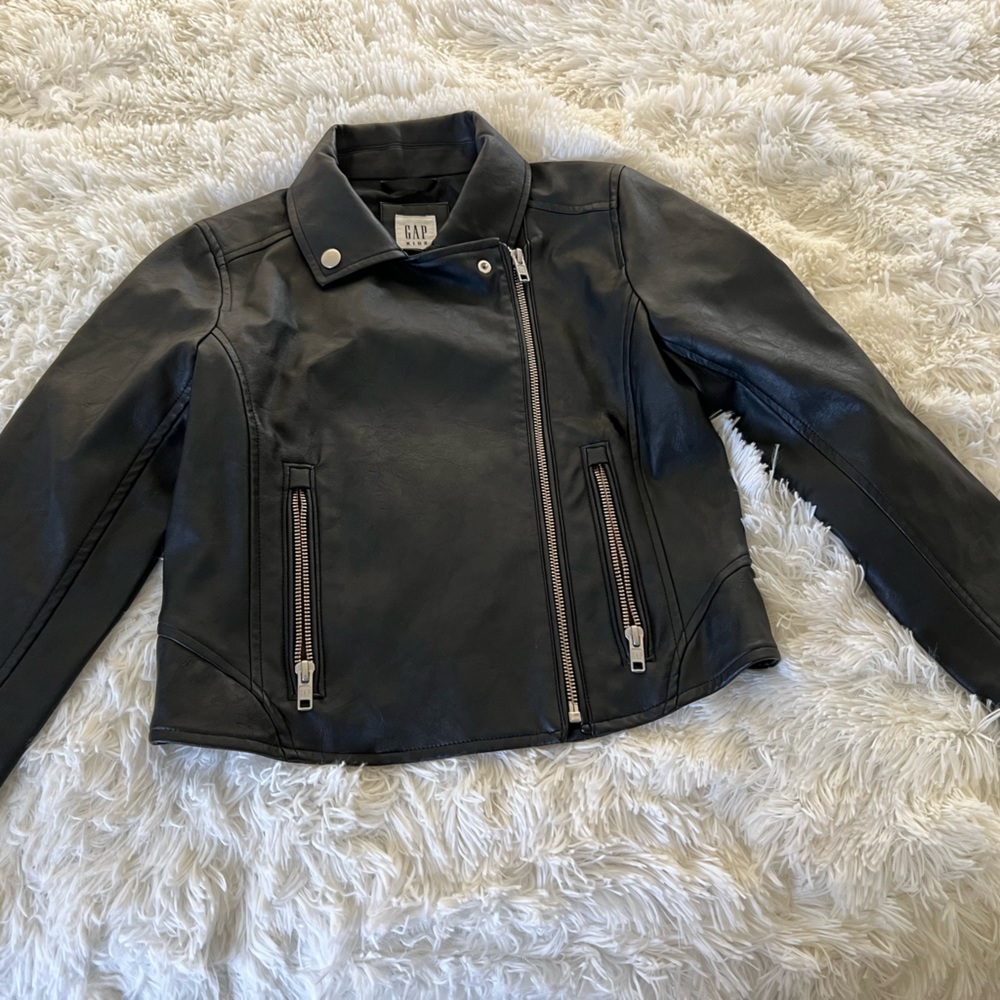 Gap Girls Leather Jacket Size Medium